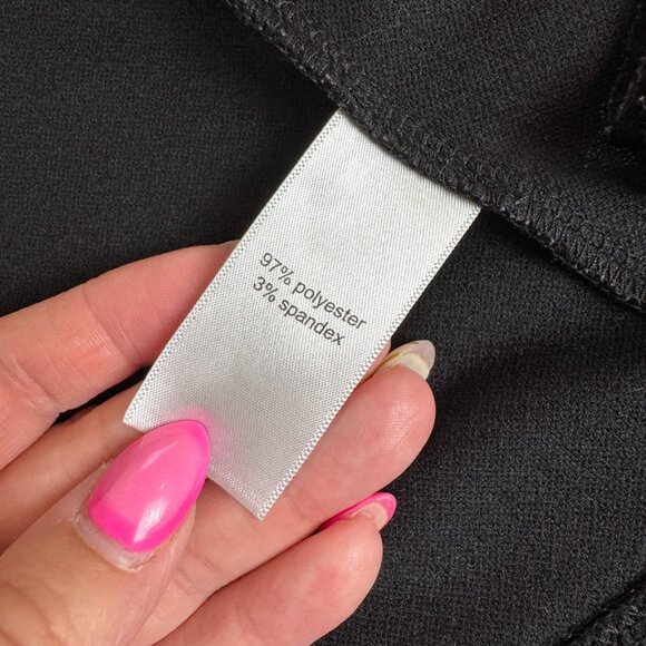 Maurices Womens Jacket Blazar Size L Black Open Front 3/4 Sleeves Pockets - Picture 6 of 8